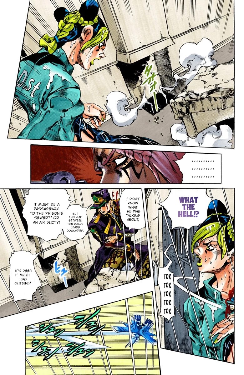 JoJo's Bizarre Adventure Part 6 - Stone Ocean (Official Colored) Chapter 14 page 14 - Chapter 14: The Visitor Part 4