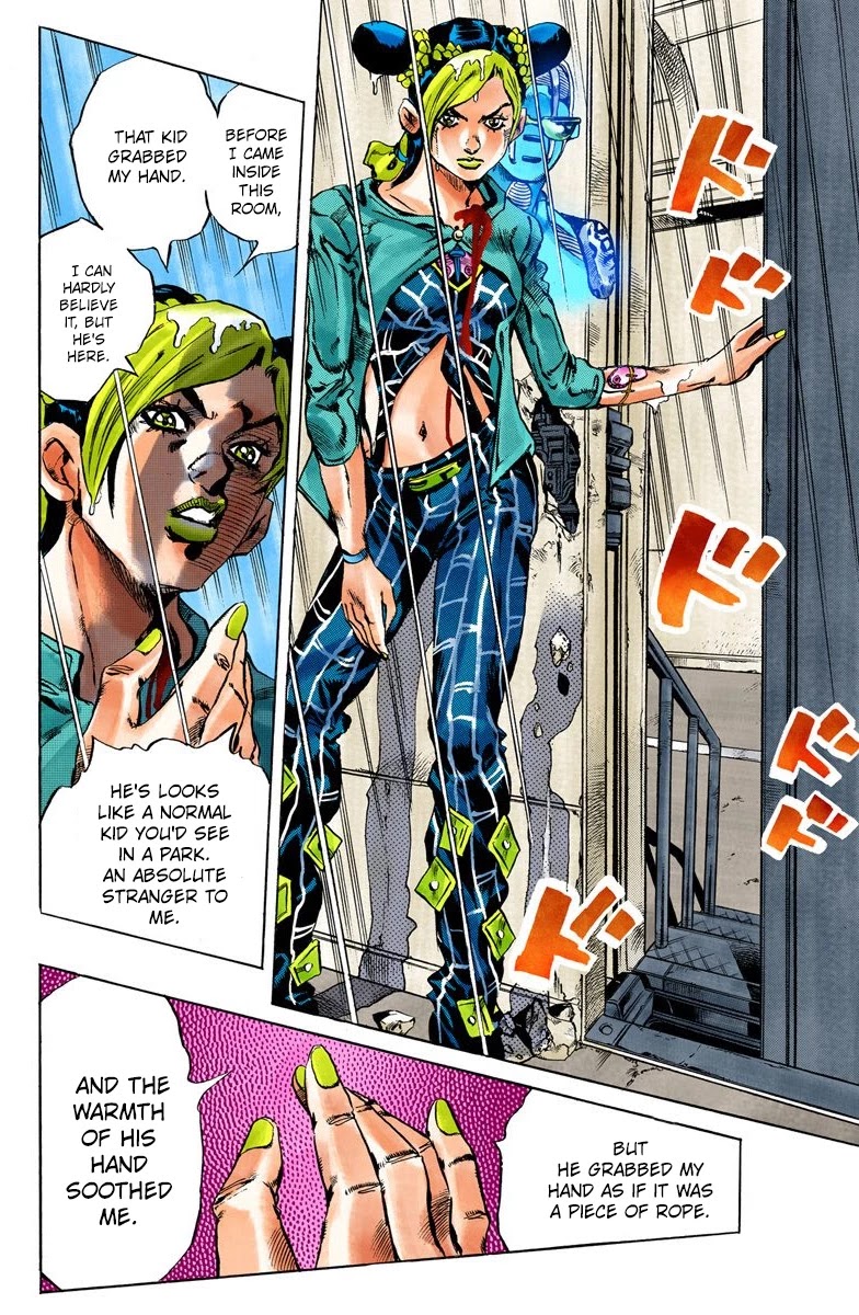 JoJo's Bizarre Adventure Part 6 - Stone Ocean (Official Colored) Chapter 14 page 17 - Chapter 14: The Visitor Part 4