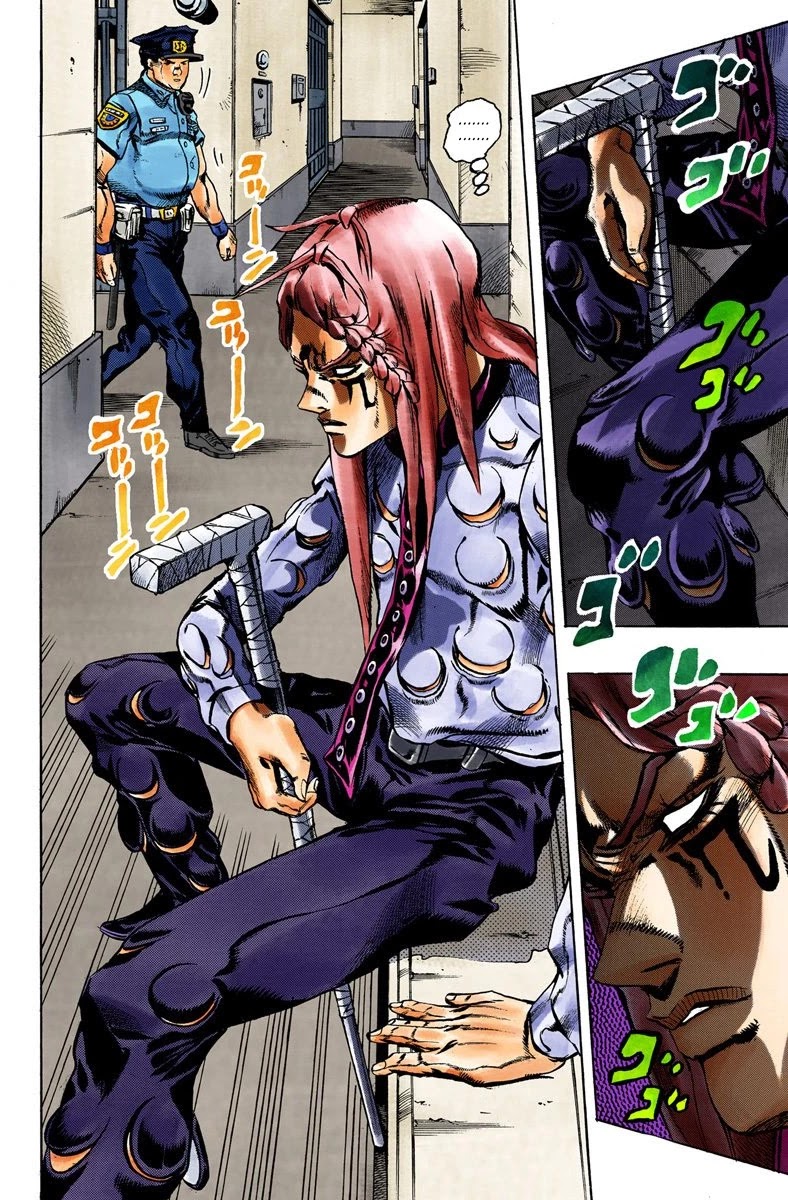 JoJo's Bizarre Adventure Part 6 - Stone Ocean (Official Colored) Chapter 14 page 3 - Chapter 14: The Visitor Part 4