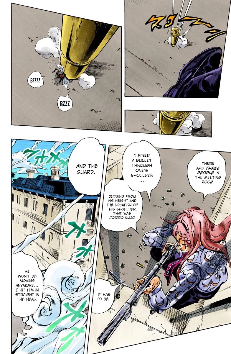 JoJo's Bizarre Adventure Part 6 - Stone Ocean (Official Colored) Chapter 14 page 7 - Chapter 14: The Visitor Part 4
