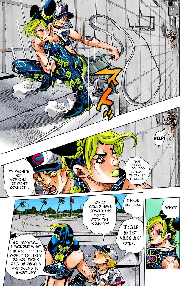 JoJo's Bizarre Adventure Part 6 - Stone Ocean (Official Colored) Chapter 140 page 10 - Chapter 140: The Gravity Of The New Moon Part 2