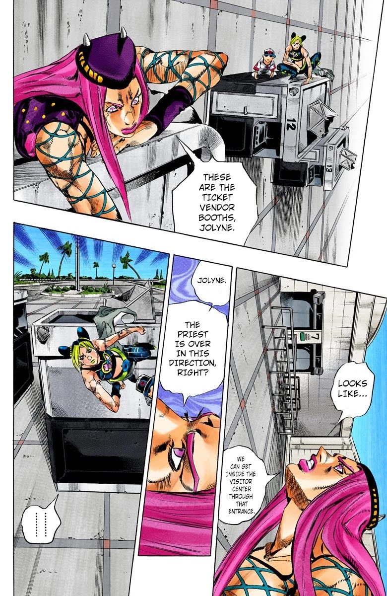 JoJo's Bizarre Adventure Part 6 - Stone Ocean (Official Colored) Chapter 140 page 11 - Chapter 140: The Gravity Of The New Moon Part 2