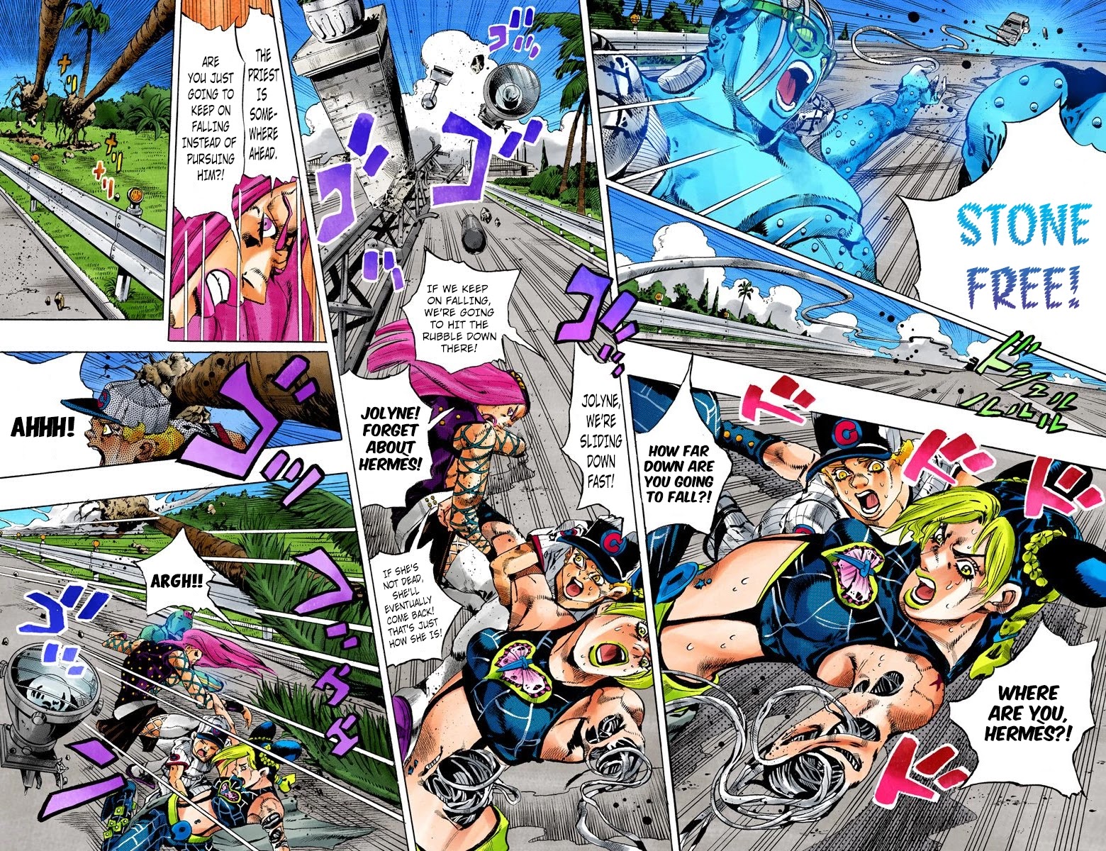 JoJo's Bizarre Adventure Part 6 - Stone Ocean (Official Colored) Chapter 140 page 5 - Chapter 140: The Gravity Of The New Moon Part 2
