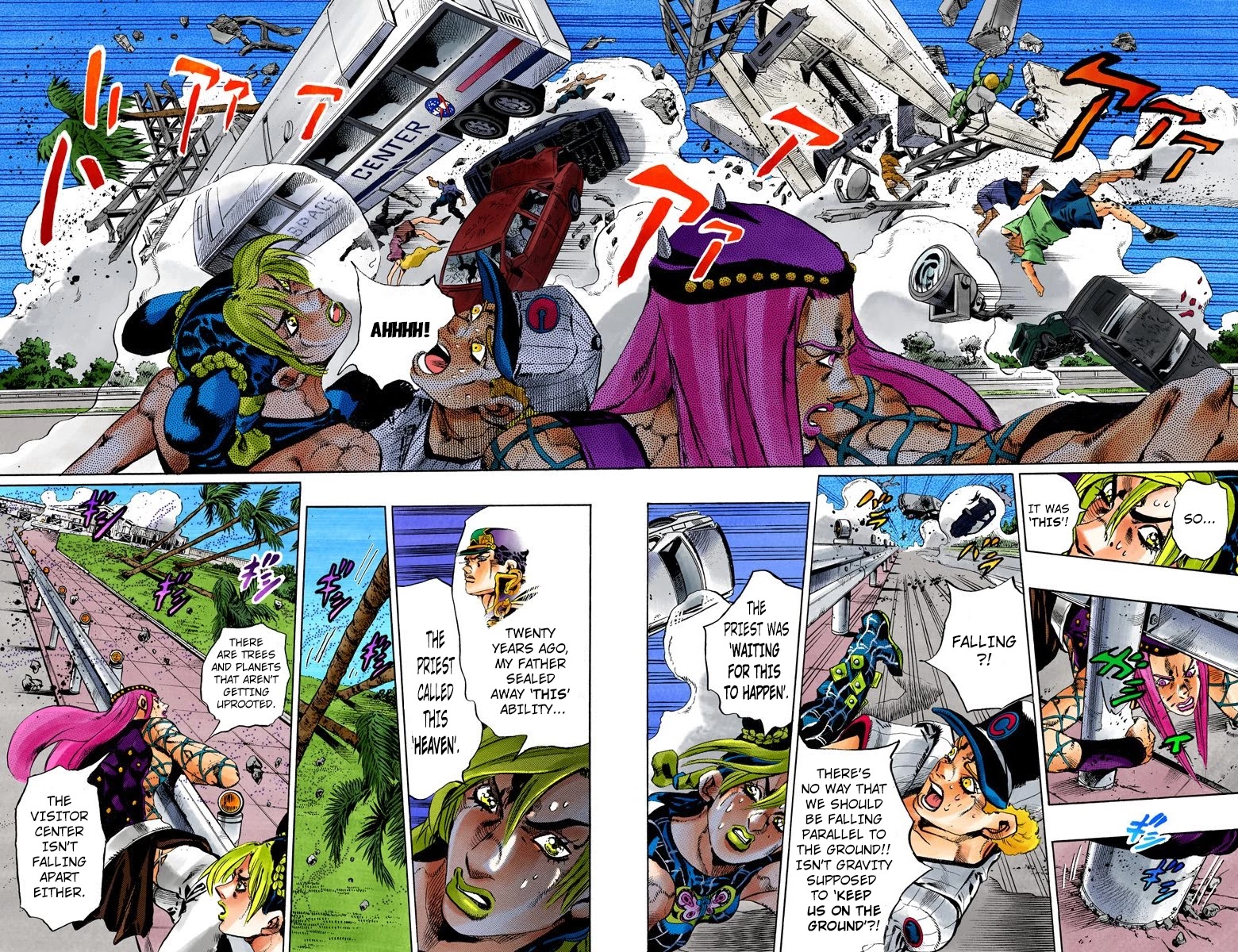 JoJo's Bizarre Adventure Part 6 - Stone Ocean (Official Colored) Chapter 140 page 6 - Chapter 140: The Gravity Of The New Moon Part 2