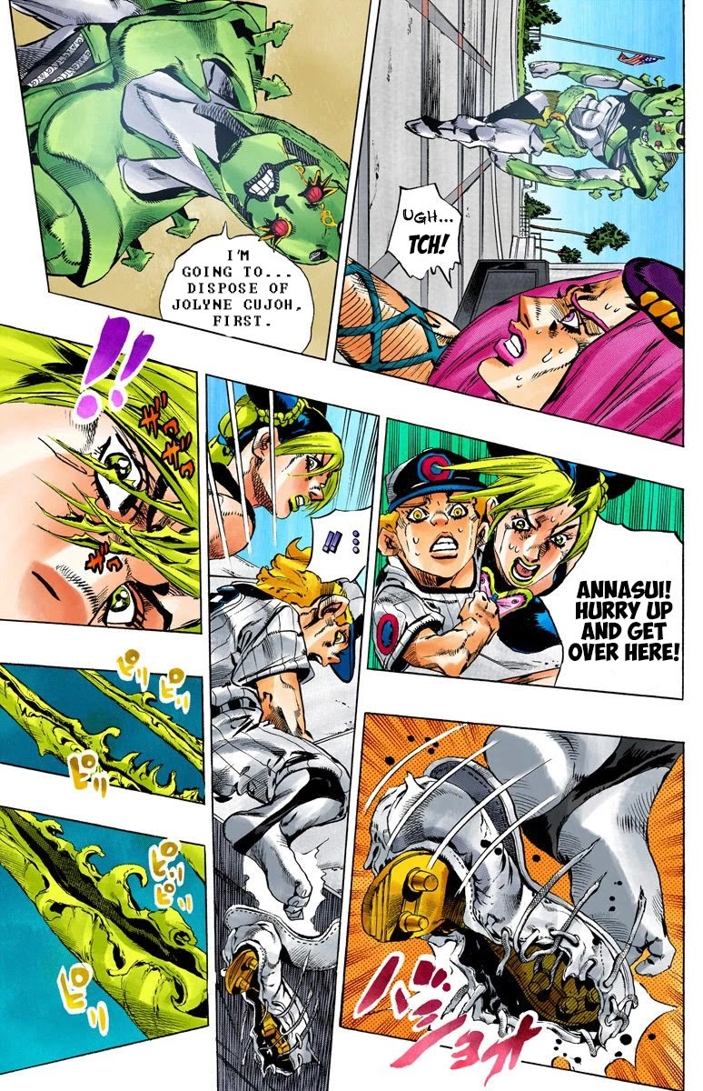 JoJo's Bizarre Adventure Part 6 - Stone Ocean (Official Colored) Chapter 141 page 7 - Chapter 141: C-Moon Part 1