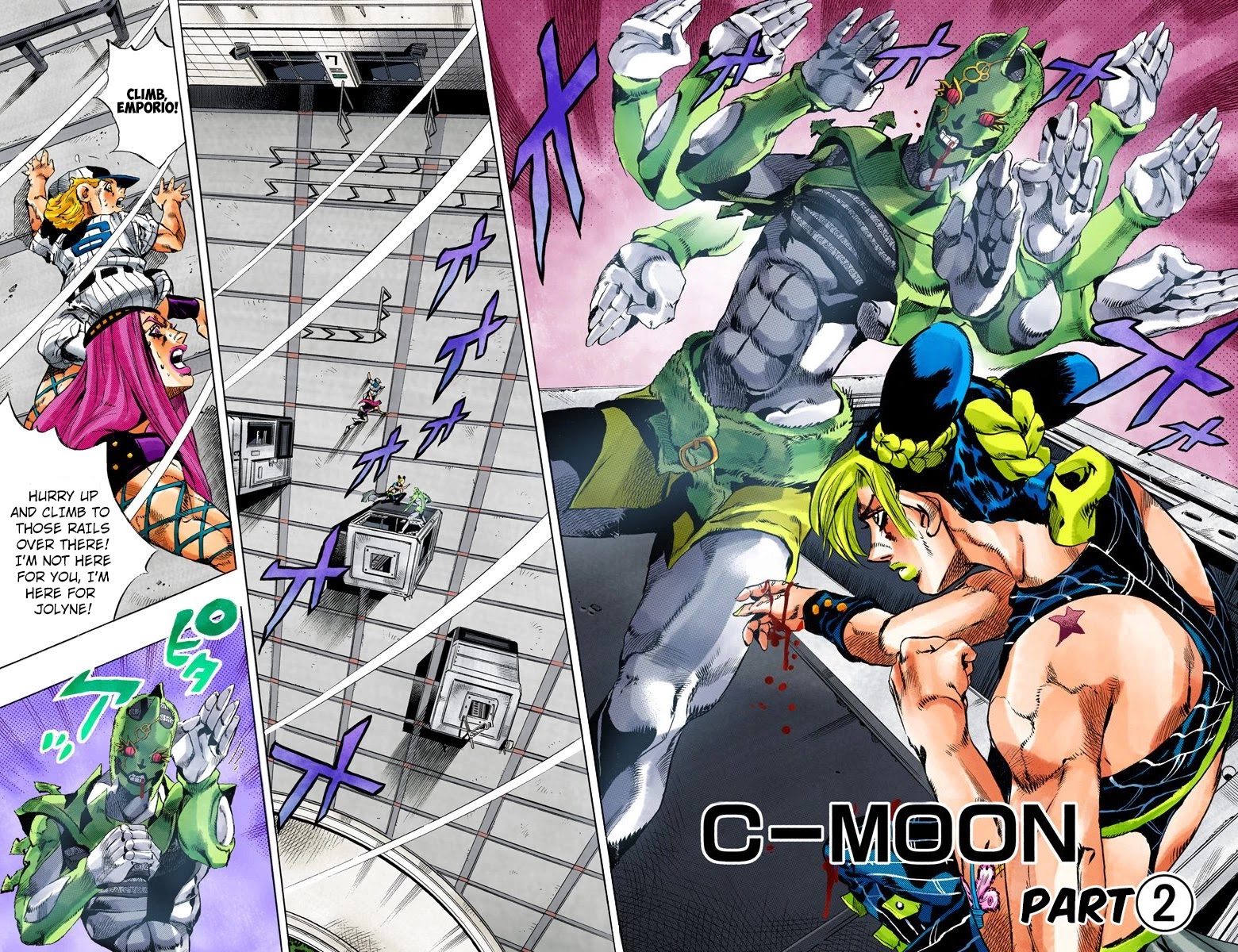 JoJo's Bizarre Adventure Part 6 - Stone Ocean (Official Colored) Chapter 142 page 2 - Chapter 142: C-Moon Part 2