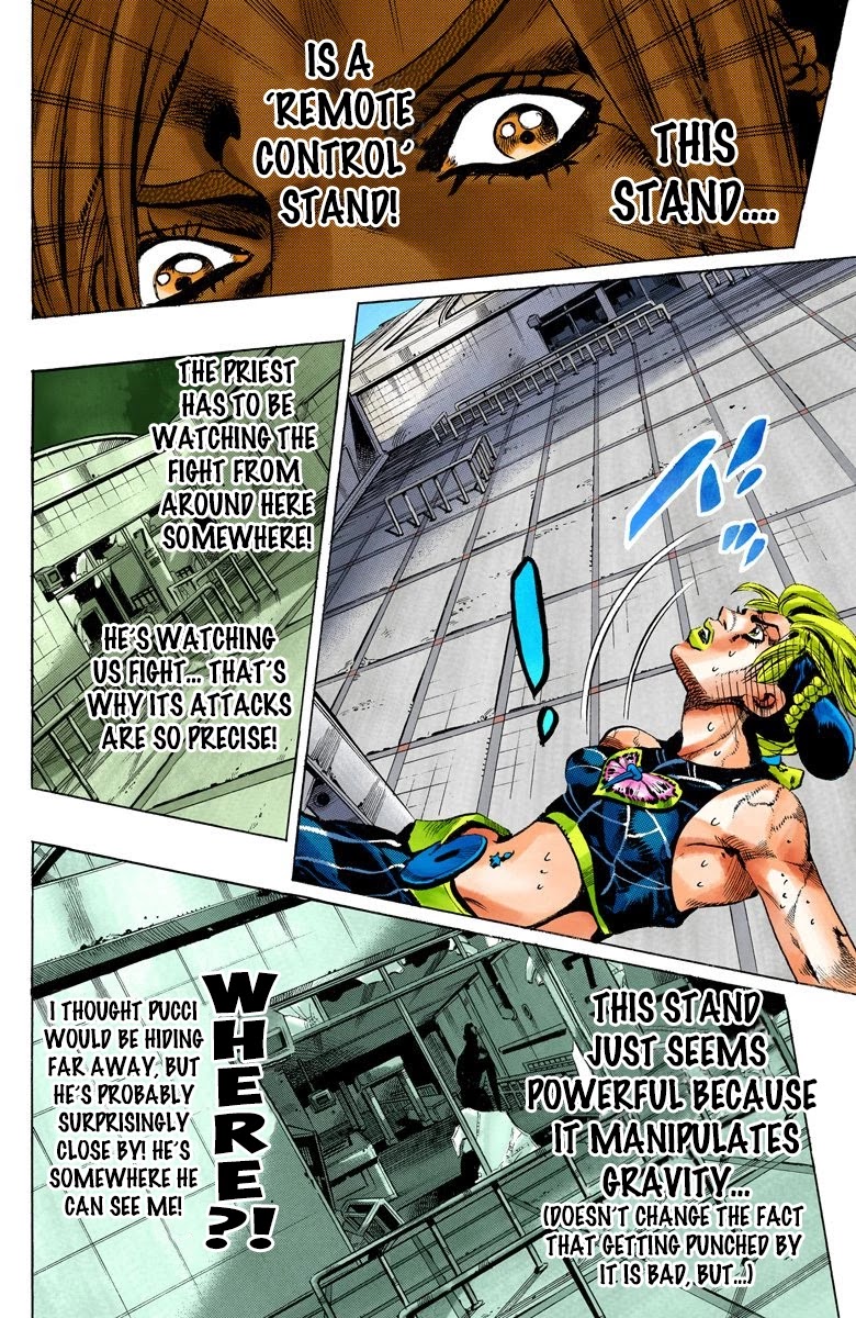 JoJo's Bizarre Adventure Part 6 - Stone Ocean (Official Colored) Chapter 142 page 9 - Chapter 142: C-Moon Part 2