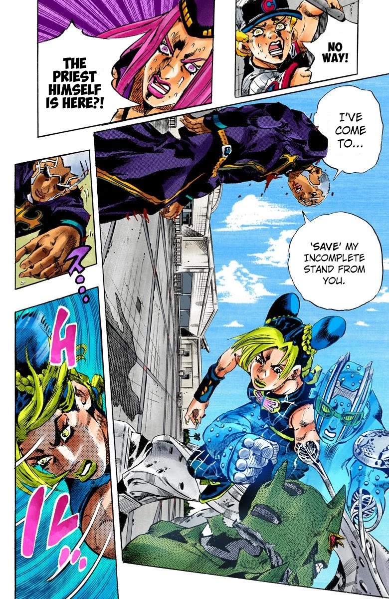 JoJo's Bizarre Adventure Part 6 - Stone Ocean (Official Colored) Chapter 143 page 14 - Chapter 143: C-Moon Part 3