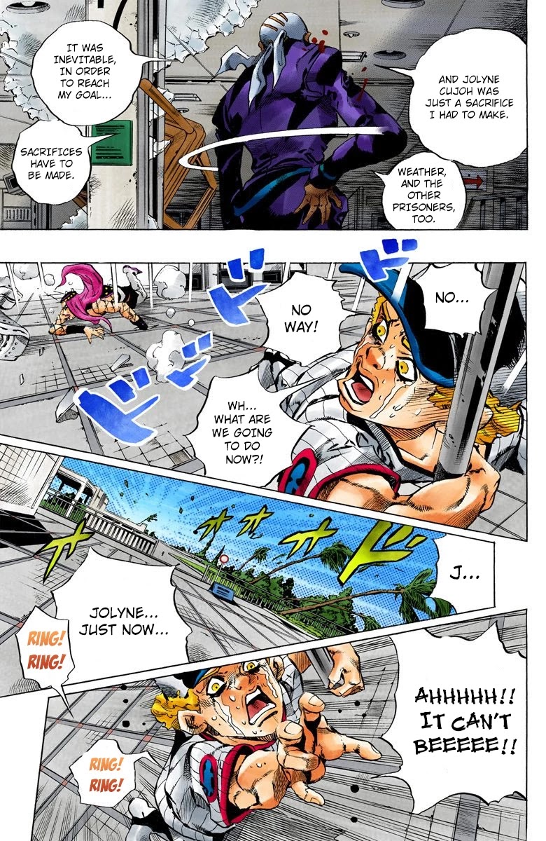 JoJo's Bizarre Adventure Part 6 - Stone Ocean (Official Colored) Chapter 144 page 12 - Chapter 144: C-Moon Part 4