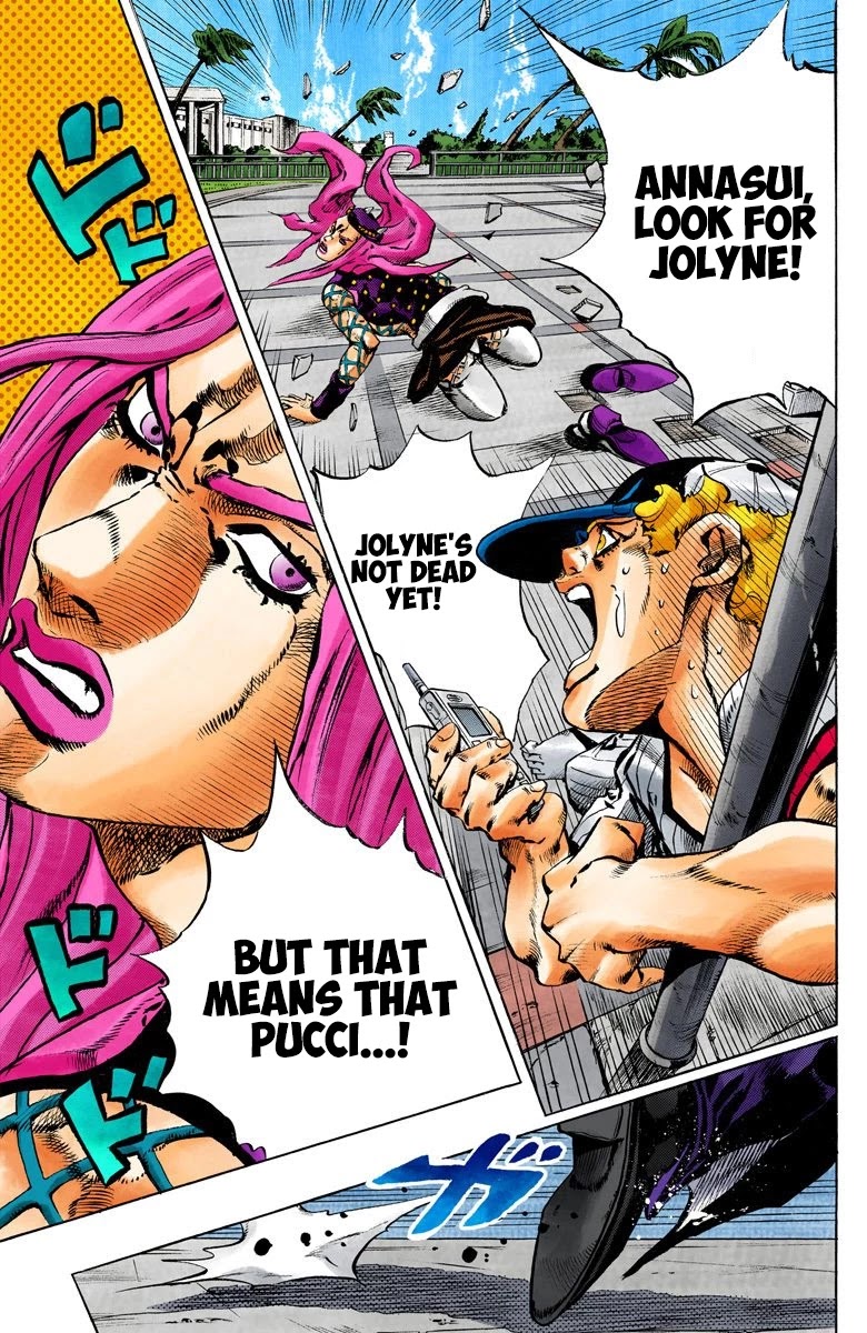 JoJo's Bizarre Adventure Part 6 - Stone Ocean (Official Colored) Chapter 144 page 16 - Chapter 144: C-Moon Part 4