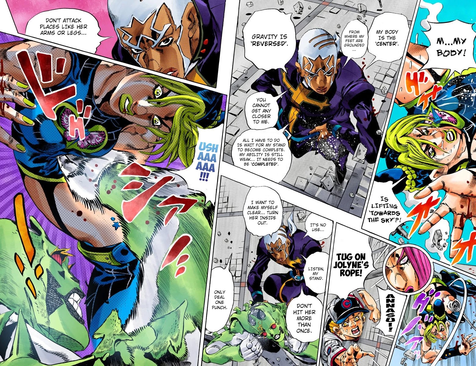 JoJo's Bizarre Adventure Part 6 - Stone Ocean (Official Colored) Chapter 144 page 4 - Chapter 144: C-Moon Part 4