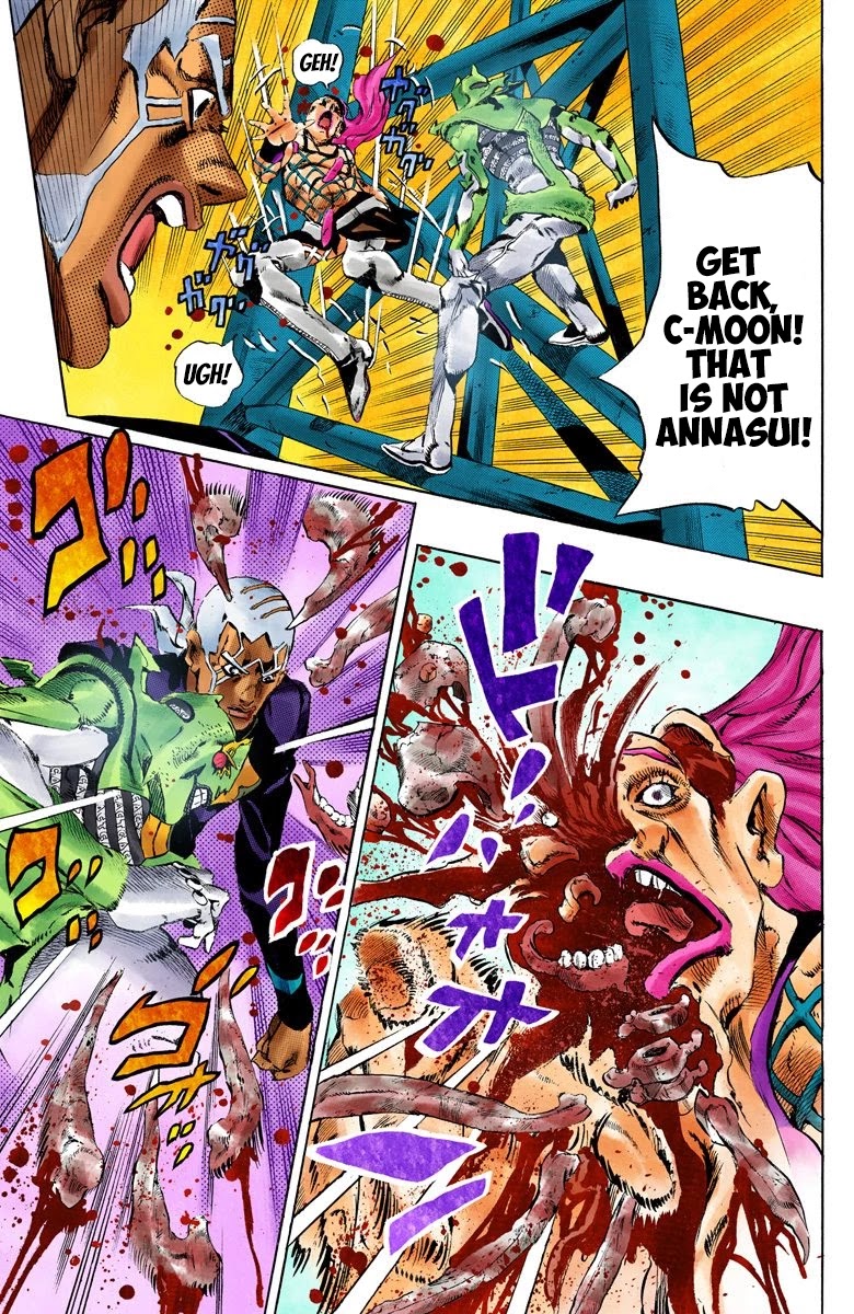 JoJo's Bizarre Adventure Part 6 - Stone Ocean (Official Colored) Chapter 145 page 10 - Chapter 145: C-Moon Part 5