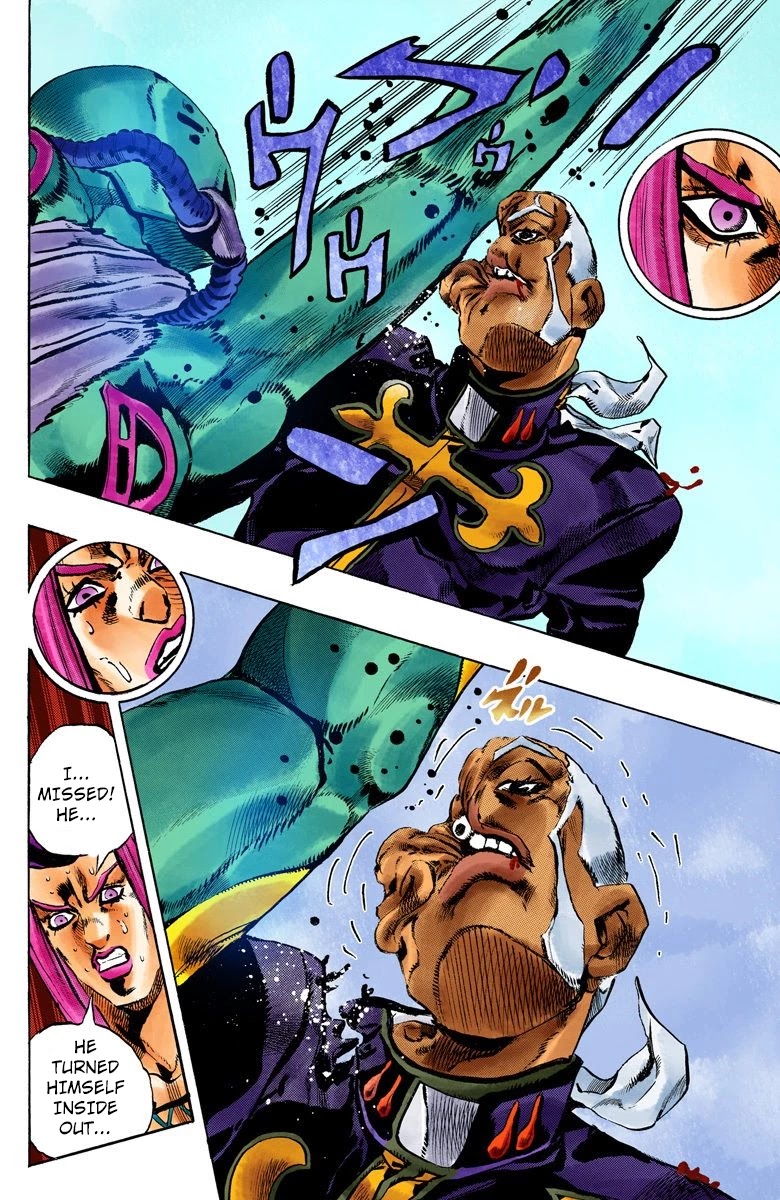 JoJo's Bizarre Adventure Part 6 - Stone Ocean (Official Colored) Chapter 145 page 13 - Chapter 145: C-Moon Part 5