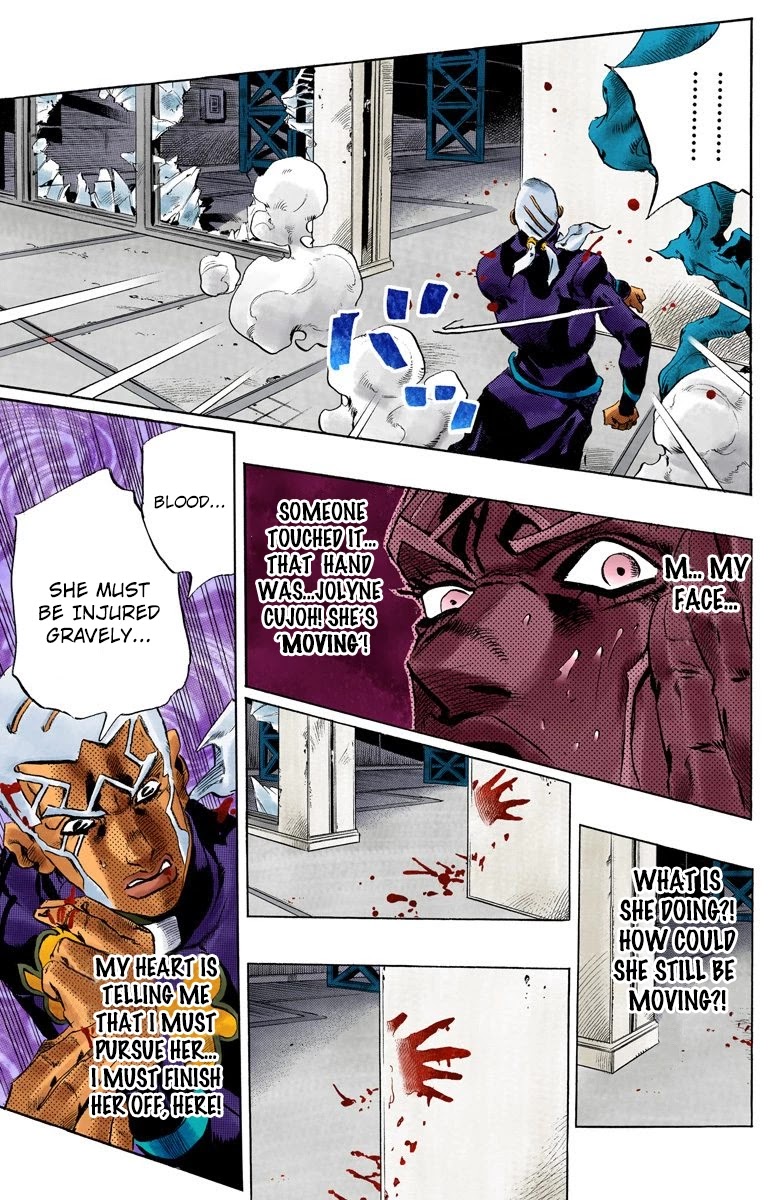JoJo's Bizarre Adventure Part 6 - Stone Ocean (Official Colored) Chapter 145 page 17 - Chapter 145: C-Moon Part 5