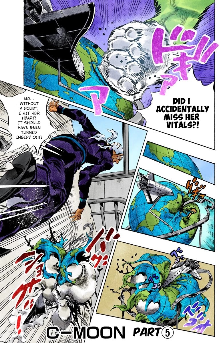 JoJo's Bizarre Adventure Part 6 - Stone Ocean (Official Colored) Chapter 145 page 2 - Chapter 145: C-Moon Part 5