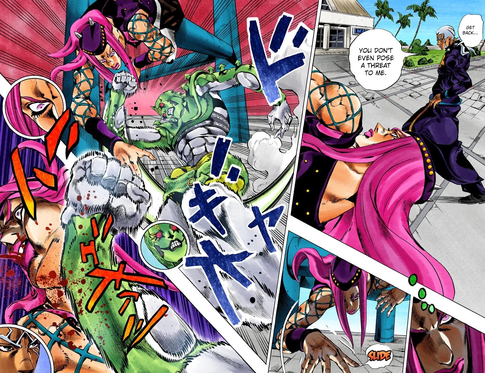 JoJo's Bizarre Adventure Part 6 - Stone Ocean (Official Colored) Chapter 145 page 8 - Chapter 145: C-Moon Part 5