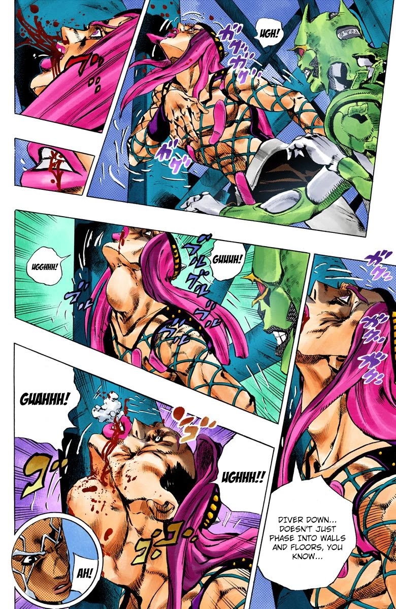 JoJo's Bizarre Adventure Part 6 - Stone Ocean (Official Colored) Chapter 145 page 9 - Chapter 145: C-Moon Part 5