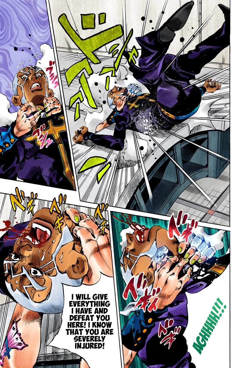 JoJo's Bizarre Adventure Part 6 - Stone Ocean (Official Colored) Chapter 146 page 8 - Chapter 146: C-Moon Part 6