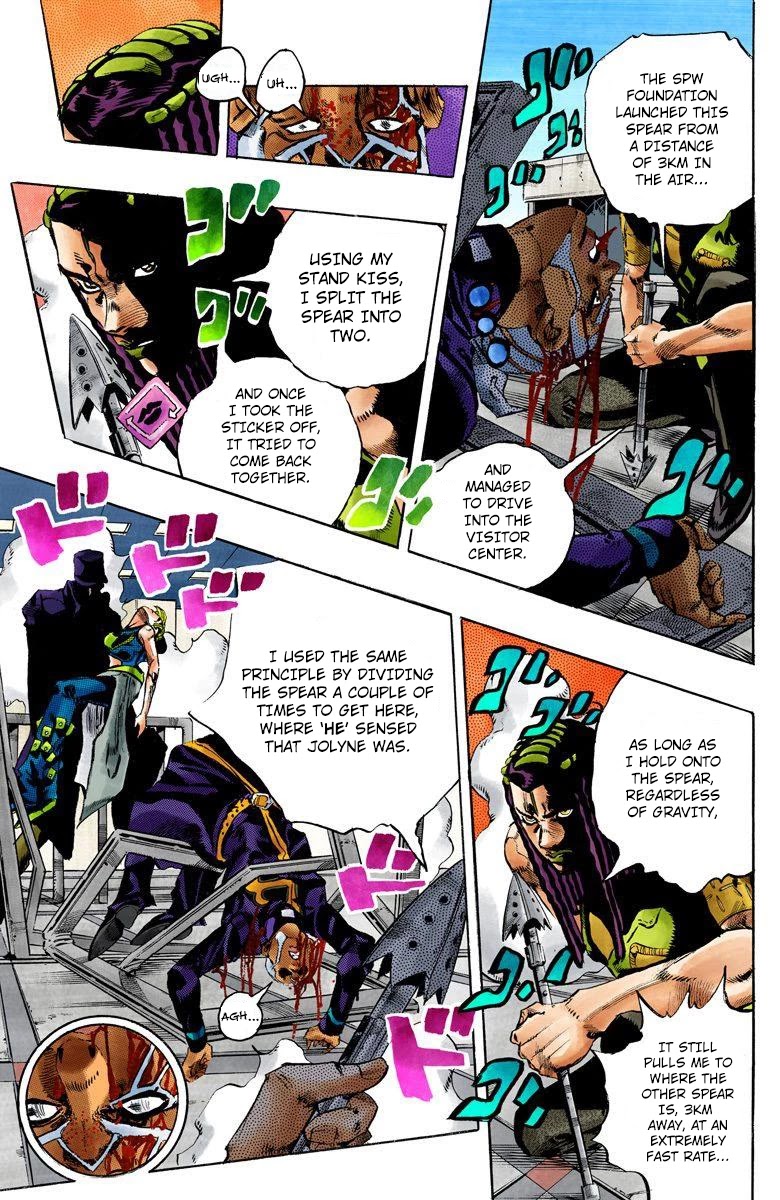 JoJo's Bizarre Adventure Part 6 - Stone Ocean (Official Colored) Chapter 147 page 14 - Chapter 147: C-Moon Part 7