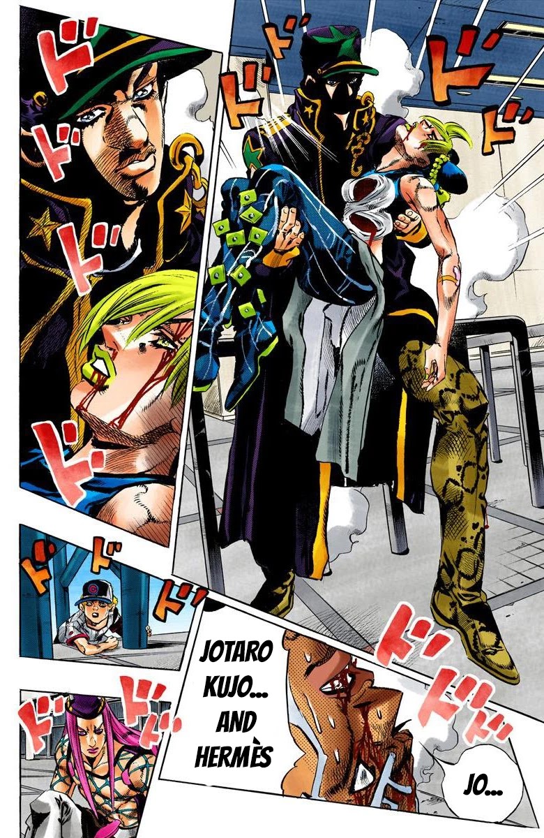 JoJo's Bizarre Adventure Part 6 - Stone Ocean (Official Colored) Chapter 147 page 15 - Chapter 147: C-Moon Part 7