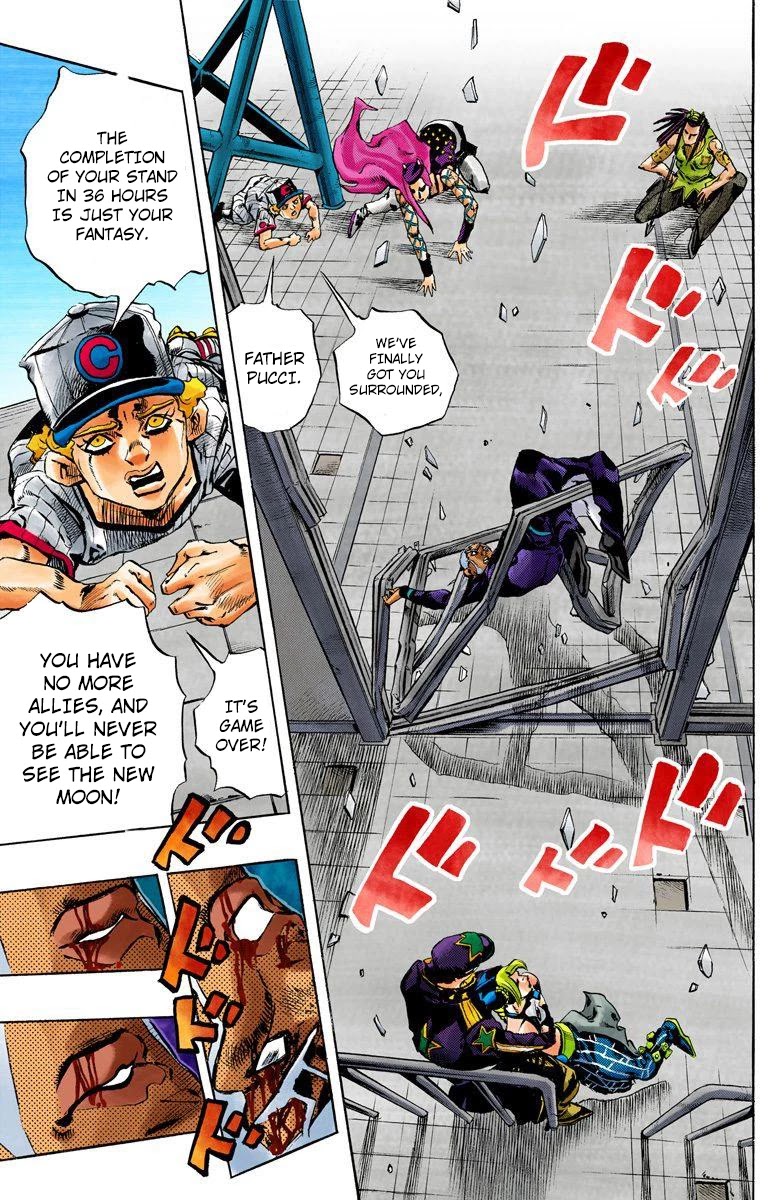 JoJo's Bizarre Adventure Part 6 - Stone Ocean (Official Colored) Chapter 147 page 16 - Chapter 147: C-Moon Part 7