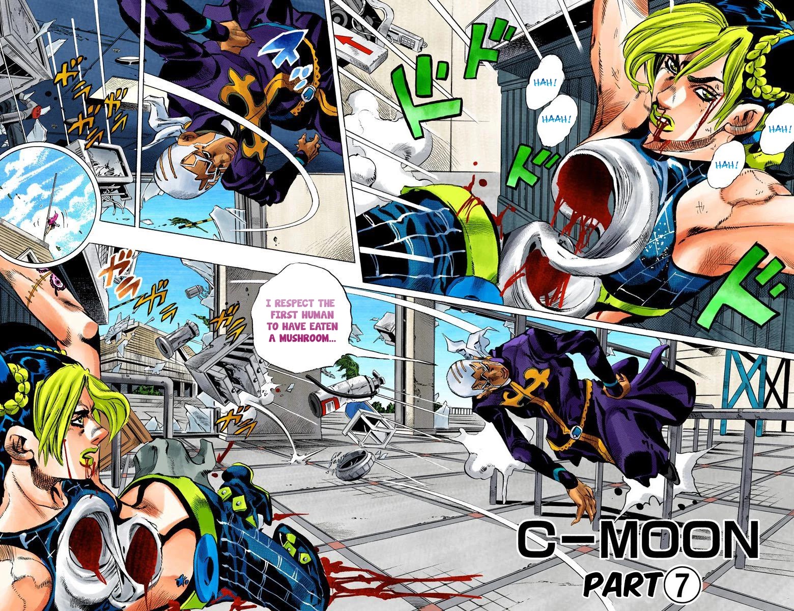 JoJo's Bizarre Adventure Part 6 - Stone Ocean (Official Colored) Chapter 147 page 3 - Chapter 147: C-Moon Part 7