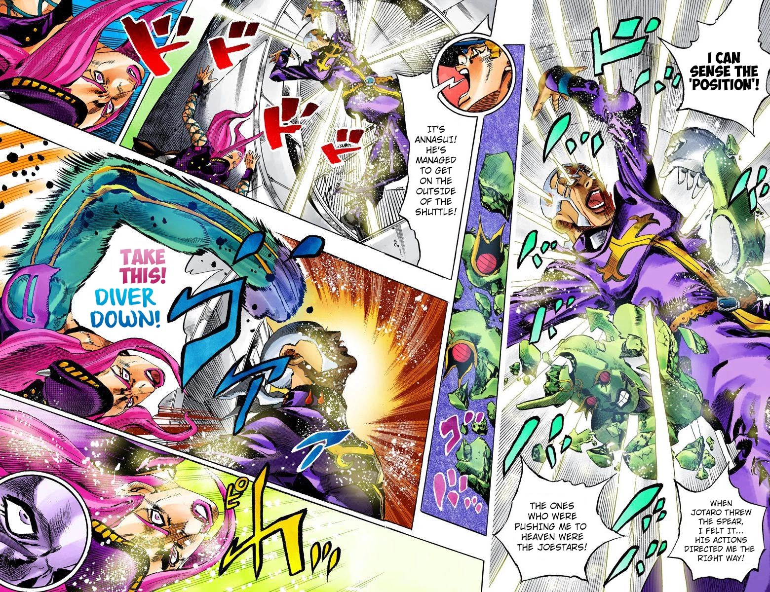 JoJo's Bizarre Adventure Part 6 - Stone Ocean (Official Colored) Chapter 148 page 14 - Chapter 148: C-Moon Part 8