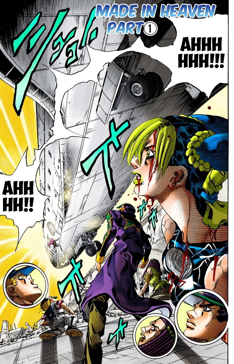 JoJo's Bizarre Adventure Part 6 - Stone Ocean (Official Colored) Chapter 149 page 1 - Chapter 149: Made In Heaven Part 1