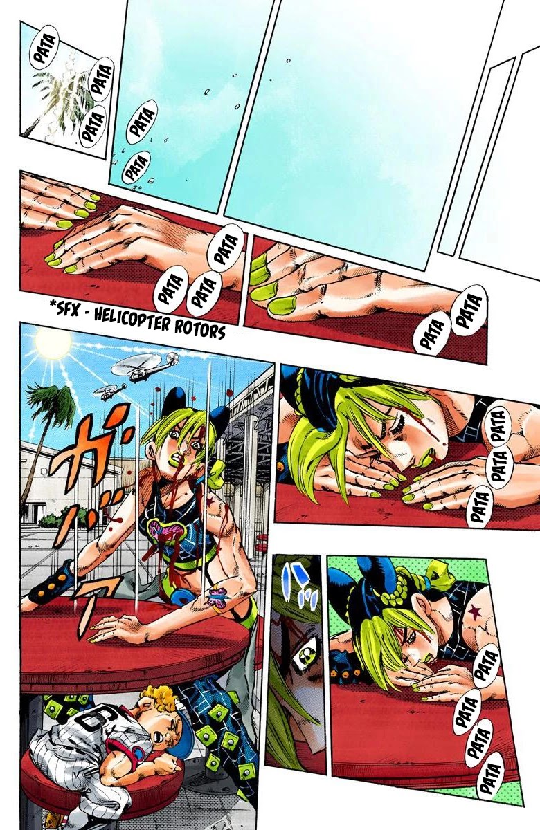 JoJo's Bizarre Adventure Part 6 - Stone Ocean (Official Colored) Chapter 149 page 5 - Chapter 149: Made In Heaven Part 1
