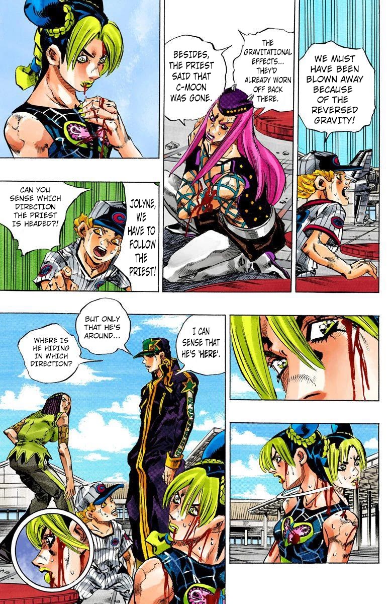 JoJo's Bizarre Adventure Part 6 - Stone Ocean (Official Colored) Chapter 149 page 8 - Chapter 149: Made In Heaven Part 1