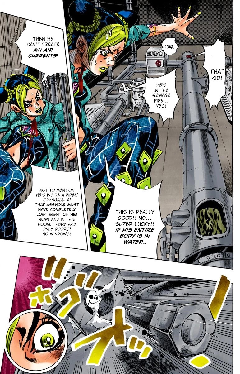 JoJo's Bizarre Adventure Part 6 - Stone Ocean (Official Colored) Chapter 15 page 11 - Chapter 15: The Visitor Part 5