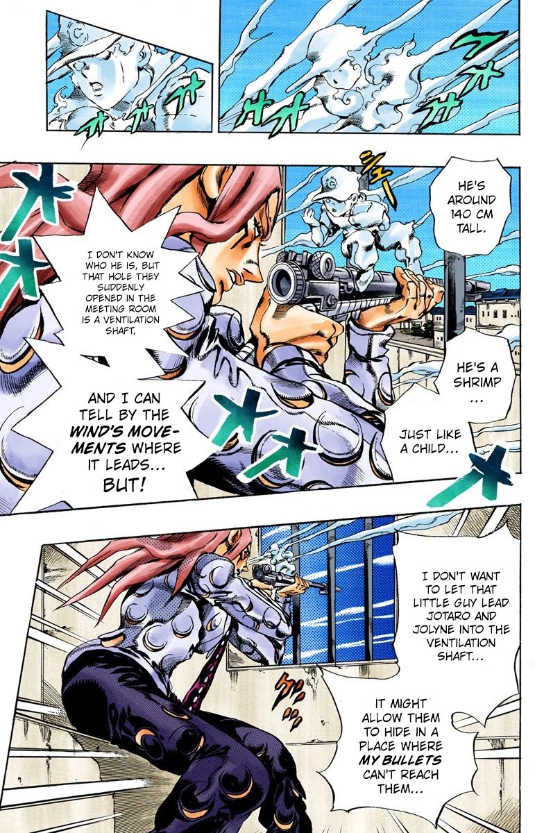 JoJo's Bizarre Adventure Part 6 - Stone Ocean (Official Colored) Chapter 15 page 3 - Chapter 15: The Visitor Part 5