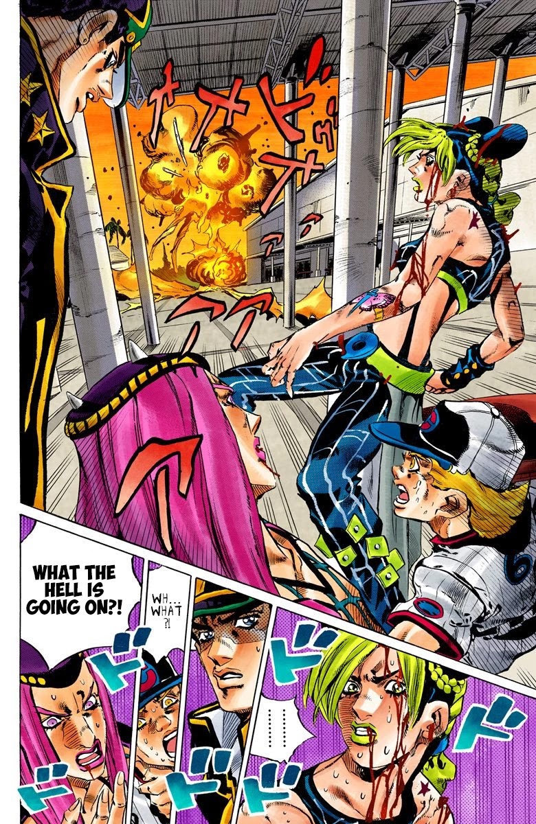 JoJo's Bizarre Adventure Part 6 - Stone Ocean (Official Colored) Chapter 150 page 13 - Chapter 150: Made In Heaven Part 2