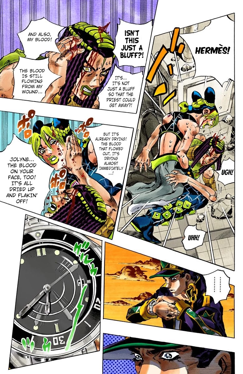 JoJo's Bizarre Adventure Part 6 - Stone Ocean (Official Colored) Chapter 150 page 14 - Chapter 150: Made In Heaven Part 2