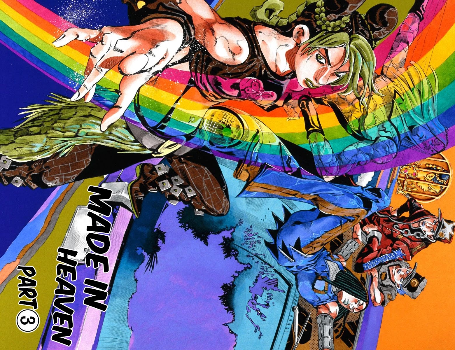 JoJo's Bizarre Adventure Part 6 - Stone Ocean (Official Colored) Chapter 151 page 2 - Chapter 151: Made In Heaven Part 3