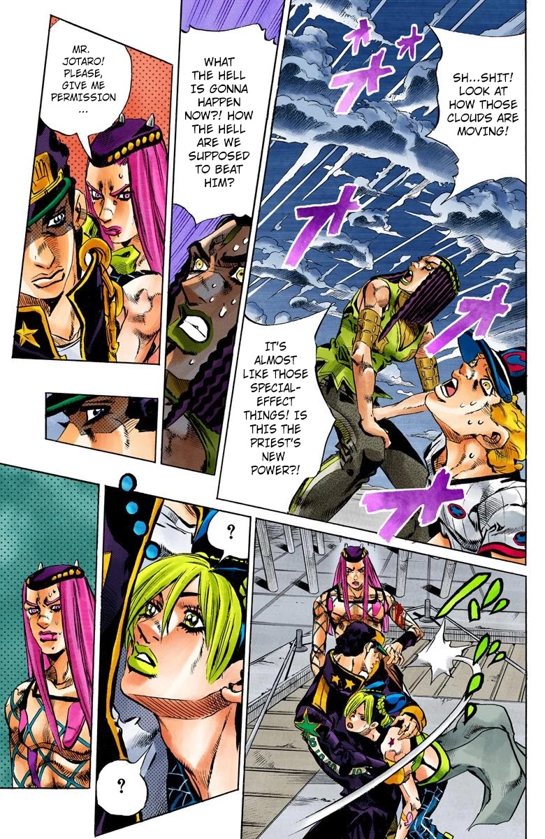JoJo's Bizarre Adventure Part 6 - Stone Ocean (Official Colored) Chapter 151 page 8 - Chapter 151: Made In Heaven Part 3