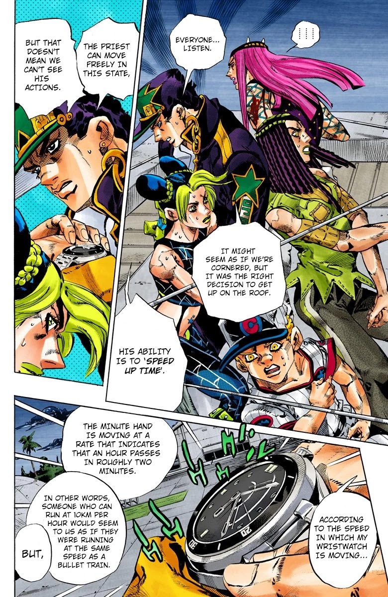 JoJo's Bizarre Adventure Part 6 - Stone Ocean (Official Colored) Chapter 151 page 9 - Chapter 151: Made In Heaven Part 3
