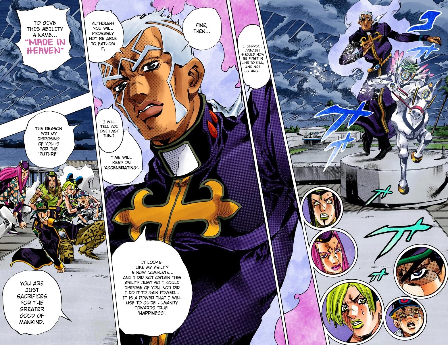 JoJo's Bizarre Adventure Part 6 - Stone Ocean (Official Colored) Chapter 152 page 9 - Chapter 152: Made In Heaven Part 4