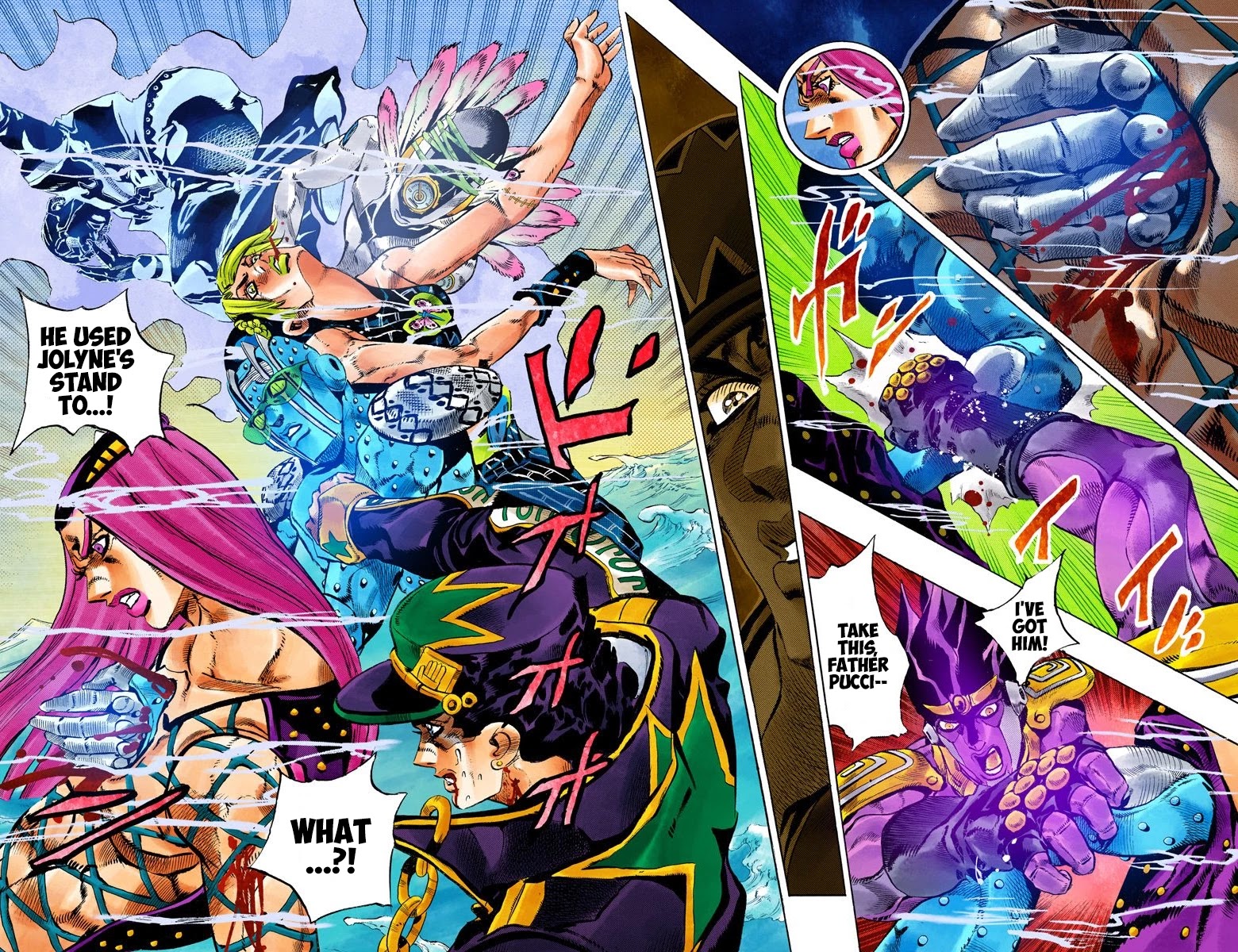 JoJo's Bizarre Adventure Part 6 - Stone Ocean (Official Colored) Chapter 153 page 14 - Chapter 153: Made In Heaven Part 5