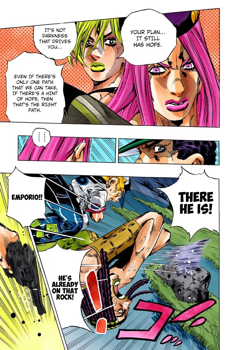 JoJo's Bizarre Adventure Part 6 - Stone Ocean (Official Colored) Chapter 153 page 8 - Chapter 153: Made In Heaven Part 5