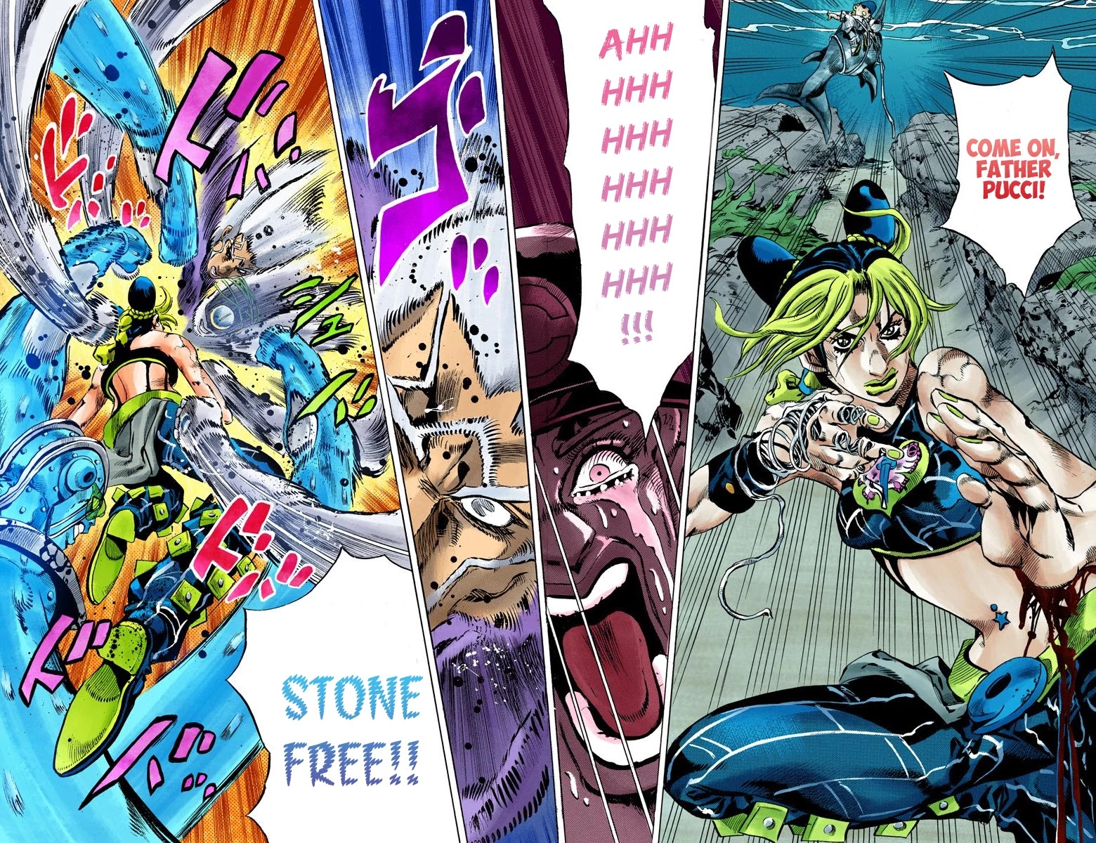 JoJo's Bizarre Adventure Part 6 - Stone Ocean (Official Colored) Chapter 155 page 13 - Chapter 155: Made In Heaven Part 7