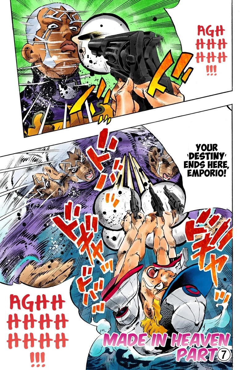 JoJo's Bizarre Adventure Part 6 - Stone Ocean (Official Colored) Chapter 155 page 2 - Chapter 155: Made In Heaven Part 7