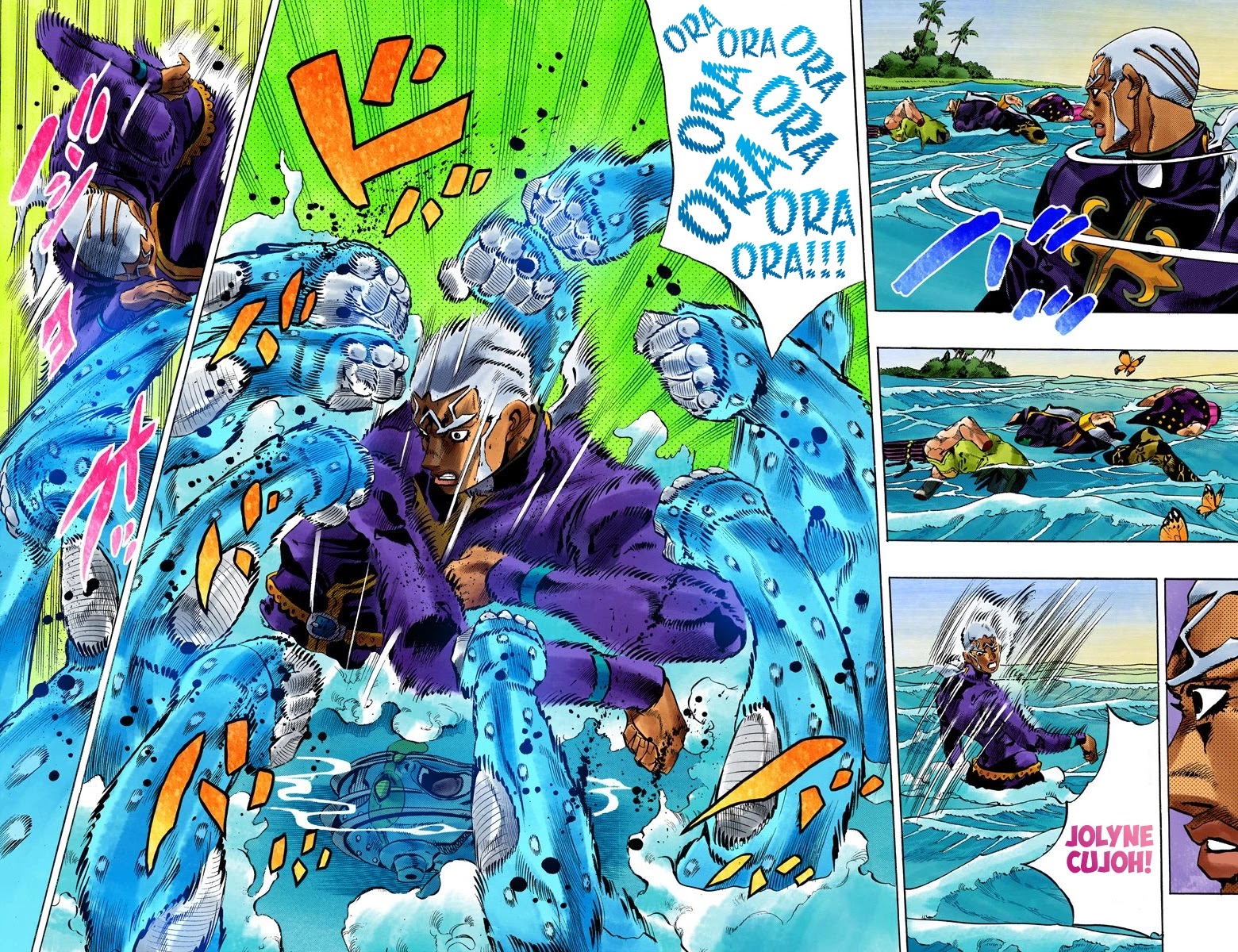 JoJo's Bizarre Adventure Part 6 - Stone Ocean (Official Colored) Chapter 155 page 4 - Chapter 155: Made In Heaven Part 7