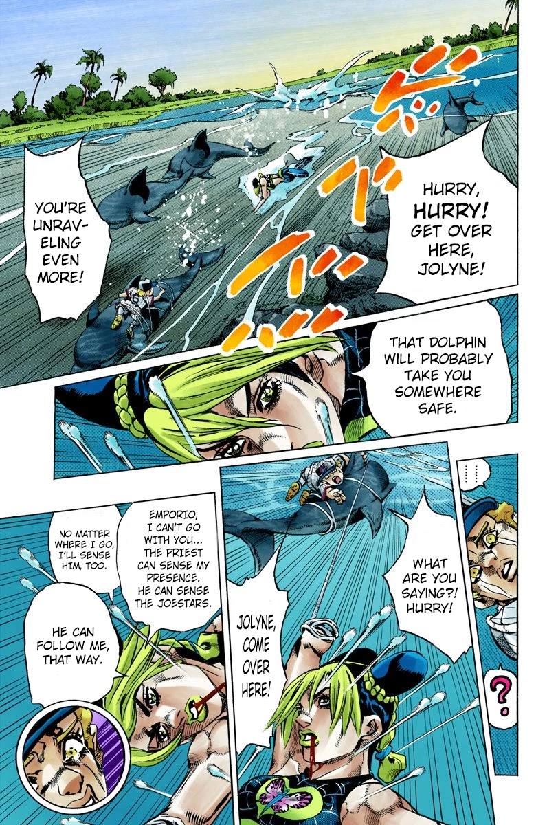 JoJo's Bizarre Adventure Part 6 - Stone Ocean (Official Colored) Chapter 155 page 9 - Chapter 155: Made In Heaven Part 7