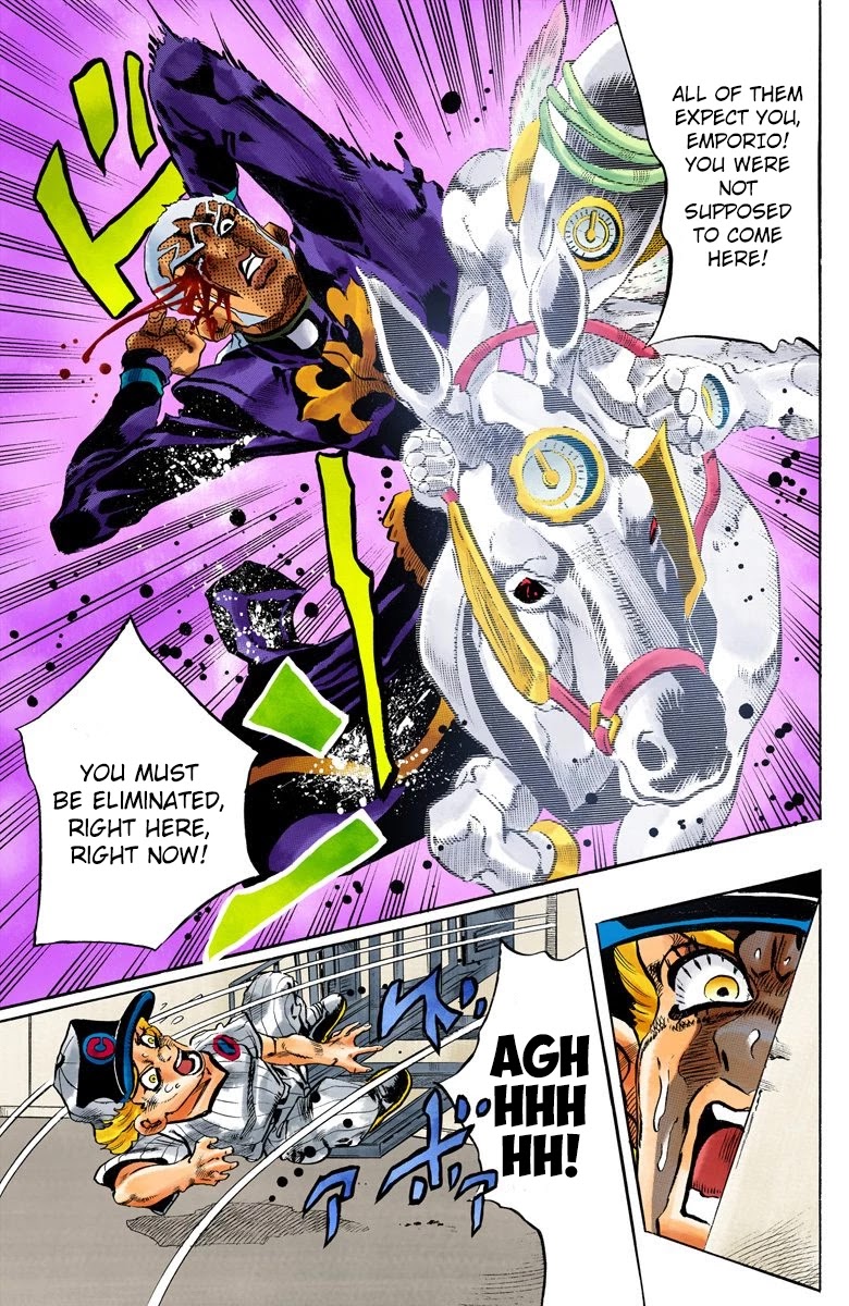 JoJo's Bizarre Adventure Part 6 - Stone Ocean (Official Colored) Chapter 156 page 16 - Chapter 156: Made In Heaven Part 8