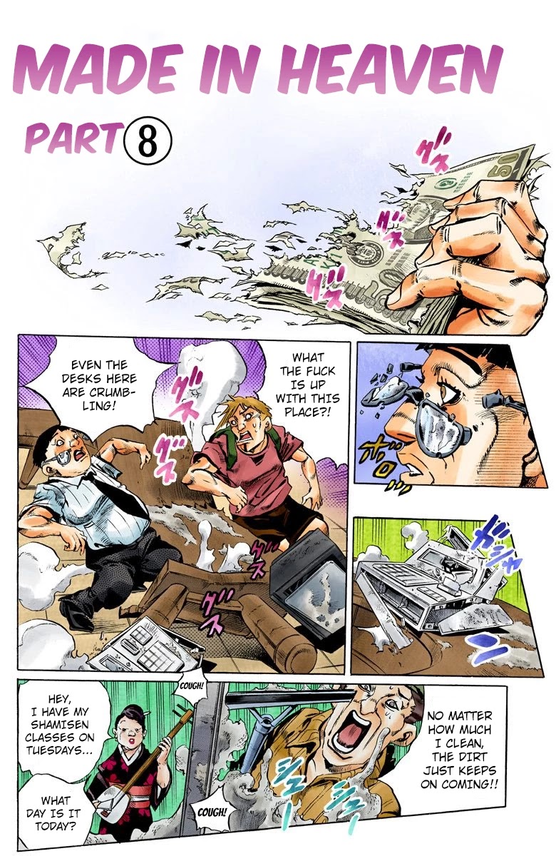 JoJo's Bizarre Adventure Part 6 - Stone Ocean (Official Colored) Chapter 156 page 2 - Chapter 156: Made In Heaven Part 8