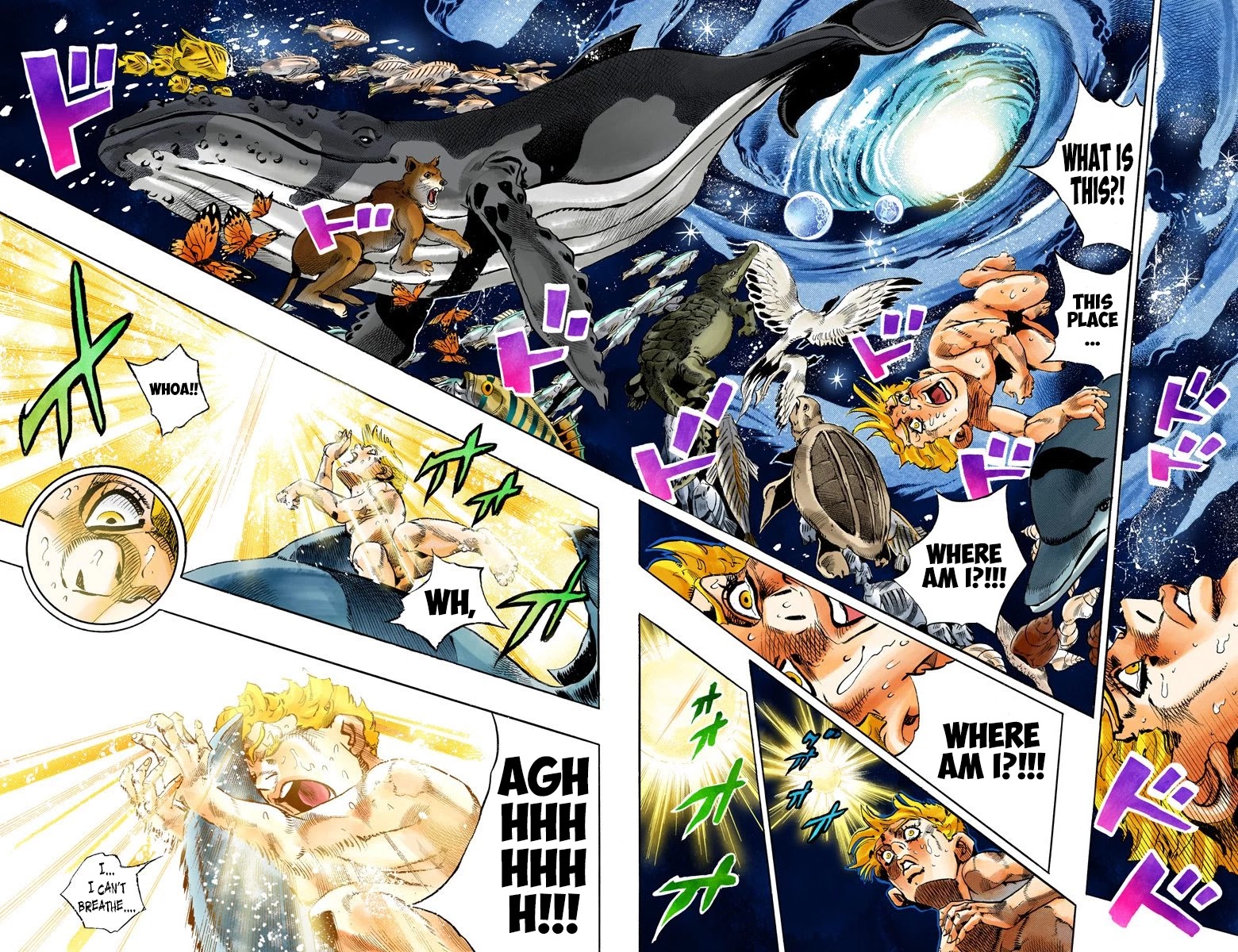 JoJo's Bizarre Adventure Part 6 - Stone Ocean (Official Colored) Chapter 156 page 8 - Chapter 156: Made In Heaven Part 8