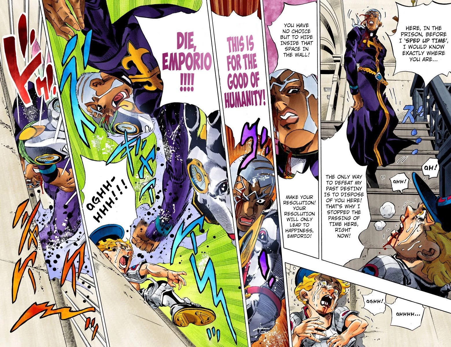 JoJo's Bizarre Adventure Part 6 - Stone Ocean (Official Colored) Chapter 157 page 14 - Chapter 157: Made In Heaven Part 9