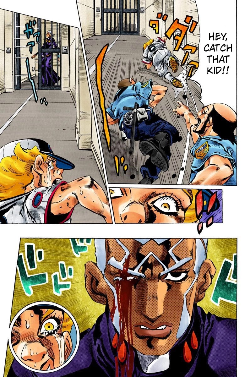 JoJo's Bizarre Adventure Part 6 - Stone Ocean (Official Colored) Chapter 157 page 5 - Chapter 157: Made In Heaven Part 9