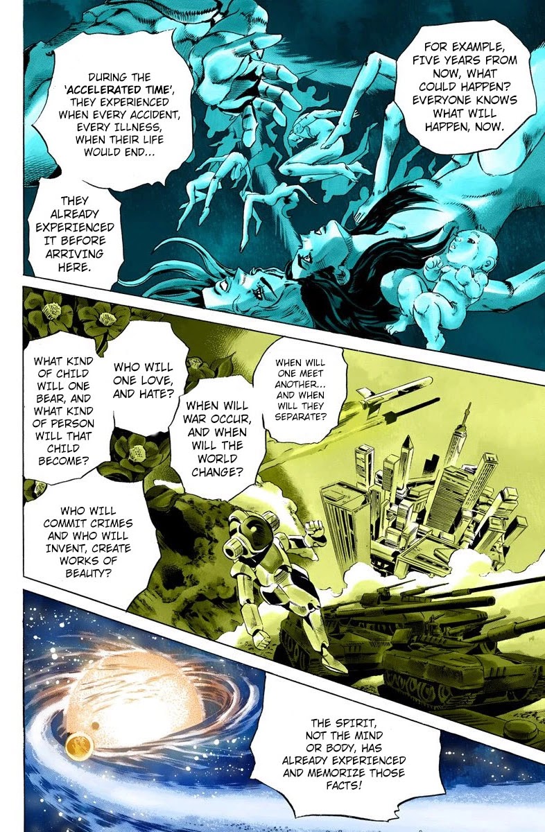 JoJo's Bizarre Adventure Part 6 - Stone Ocean (Official Colored) Chapter 157 page 8 - Chapter 157: Made In Heaven Part 9